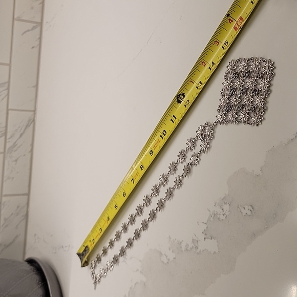 Vintage D'Orlan Silver-Tone Sunflower Necklace - Picture 6 of 7